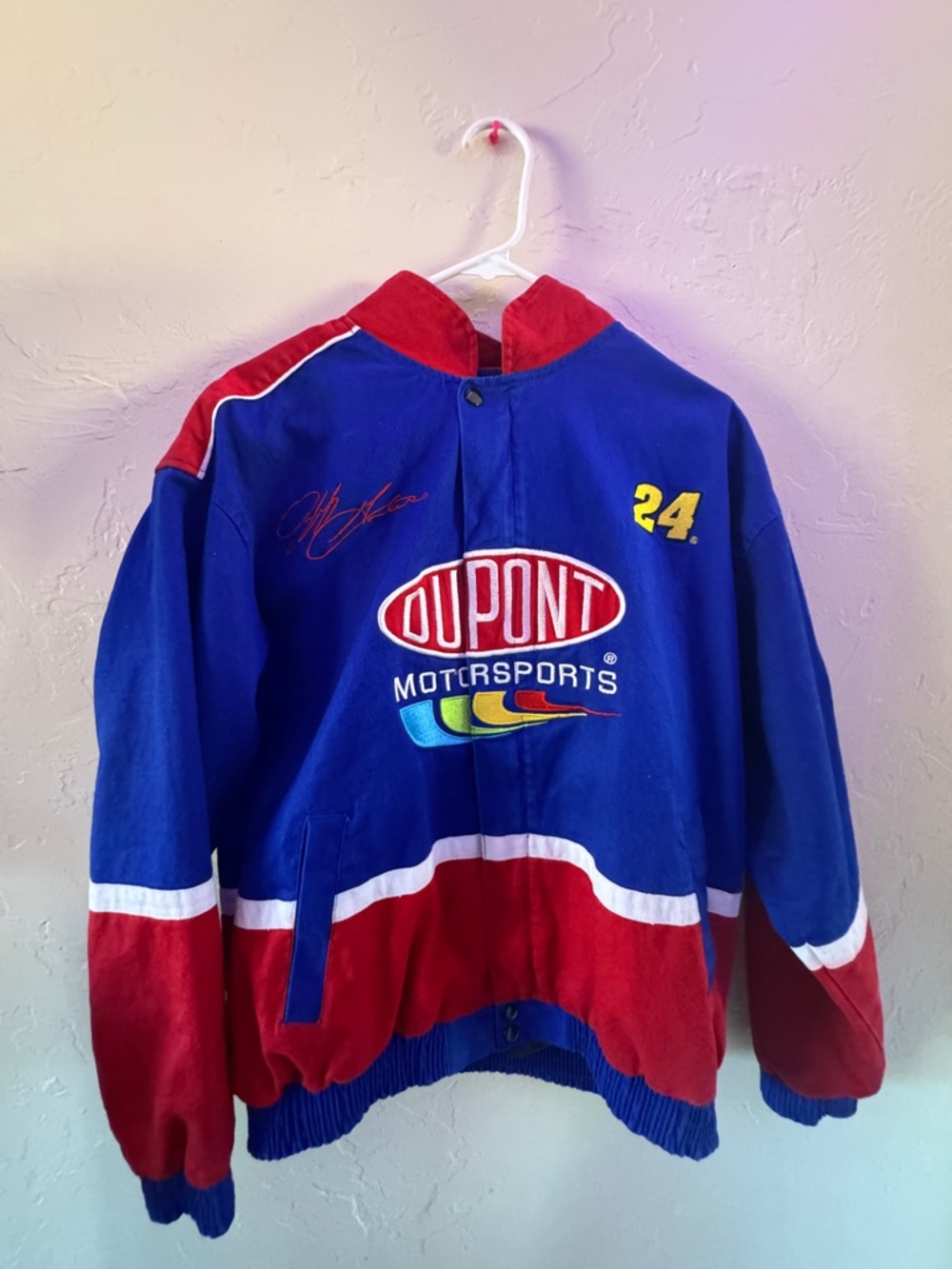 Kids Racing Jacket in Blue and Red